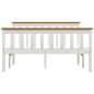 vidaXL Estructura de cama de madera maciza de pino blanco 120x200 cm vidaXL Estructura de cama de madera maciza de pino blanco 120x200 cm