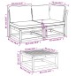 vidaXL Juego de muebles jardín 9 pzas con cojines madera maciza acacia vidaXL Juego de muebles jardín 9 pzas con cojines madera maciza acacia