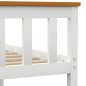 vidaXL Estructura de cama de madera maciza de pino blanco 120x200 cm vidaXL Estructura de cama de madera maciza de pino blanco 120x200 cm