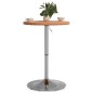 vidaXL Mesa alta de madera maciza de haya Ø50x90,5 cm