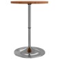 vidaXL Mesa alta de madera maciza de haya Ø50x90,5 cm