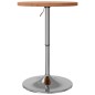 vidaXL Mesa alta de madera maciza de haya Ø50x90,5 cm