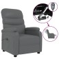 vidaXL Sillón eléctrico reclinable cuero sintético gris vidaXL Sillón eléctrico reclinable cuero sintético gris