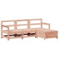 vidaXL Juego de sofás de jardín 4 pzas madera maciza de abeto Douglas vidaXL Juego de sofás de jardín 4 pzas madera maciza de abeto Douglas