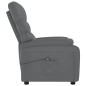vidaXL Sillón eléctrico reclinable cuero sintético gris vidaXL Sillón eléctrico reclinable cuero sintético gris