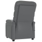 vidaXL Sillón eléctrico reclinable cuero sintético gris vidaXL Sillón eléctrico reclinable cuero sintético gris