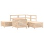 vidaXL Juego de sofás de jardín 6 piezas madera maciza de pino vidaXL Juego de sofás de jardín 6 piezas madera maciza de pino