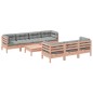 vidaXL Set de sofás jardín 8 pzas con cojines madera de abeto Douglas vidaXL Set de sofás jardín 8 pzas con cojines madera de abeto Douglas