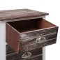 vidaXL Mesita de noche madera de Paulownia marrón y blanca 38x28x45 cm vidaXL Mesita de noche madera de Paulownia marrón y blanca 38x28x45 cm