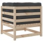 vidaXL Set de sofás de jardín 10 pzas con conjines madera maciza pino vidaXL Set de sofás de jardín 10 pzas con conjines madera maciza pino