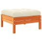 vidaXL Set de sofás jardín 9 pzas con cojines madera pino marrón cera vidaXL Set de sofás jardín 9 pzas con cojines madera pino marrón cera