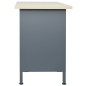 vidaXL Banco de trabajo de acero negro 120x60x85 cm vidaXL Banco de trabajo de acero negro 120x60x85 cm