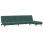 vidaXL Juego de sofás 2 piezas terciopelo verde oscuro vidaXL Juego de sofás 2 piezas terciopelo verde oscuro