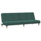 vidaXL Juego de sofás 2 piezas terciopelo verde oscuro vidaXL Juego de sofás 2 piezas terciopelo verde oscuro