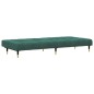vidaXL Juego de sofás 2 piezas terciopelo verde oscuro vidaXL Juego de sofás 2 piezas terciopelo verde oscuro