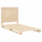 vidaXL Estructura de cama con cabecero madera maciza pino 100x200 cm vidaXL Estructura de cama con cabecero madera maciza pino 100x200 cm
