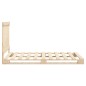 vidaXL Estructura de cama con cabecero madera maciza pino 100x200 cm vidaXL Estructura de cama con cabecero madera maciza pino 100x200 cm