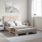 vidaXL Estructura de cama con cabecero madera maciza pino 160x200 cm vidaXL Estructura de cama con cabecero madera maciza pino 160x200 cm