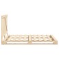 vidaXL Estructura de cama con cabecero madera maciza pino 160x200 cm vidaXL Estructura de cama con cabecero madera maciza pino 160x200 cm