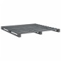 vidaXL Estructura de cama con cabecero madera de pino gris 200x200cm vidaXL Estructura de cama con cabecero madera de pino gris 200x200cm