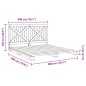 vidaXL Estructura de cama con cabecero madera de pino gris 200x200cm vidaXL Estructura de cama con cabecero madera de pino gris 200x200cm