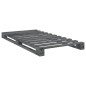 vidaXL Estructura de cama con cabecero madera de pino gris 100x200cm vidaXL Estructura de cama con cabecero madera de pino gris 100x200cm