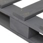 vidaXL Estructura de cama con cabecero madera de pino gris 100x200cm vidaXL Estructura de cama con cabecero madera de pino gris 100x200cm