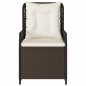 vidaXL Sillones reclinables de jardín 2 uds ratán sintético marrón vidaXL Sillones reclinables de jardín 2 uds ratán sintético marrón