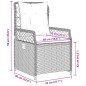 vidaXL Sillones reclinables de jardín 2 uds ratán sintético marrón vidaXL Sillones reclinables de jardín 2 uds ratán sintético marrón