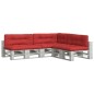 vidaXL Cojines para palés 7 piezas tela rojo vidaXL Cojines para palés 7 piezas tela rojo