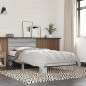 vidaXL Estructura cama madera ingeniería metal gris Sonoma 90x200 cm vidaXL Estructura cama madera ingeniería metal gris Sonoma 90x200 cm