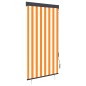 vidaXL Estor enrollable de exterior blanco y naranja 80x250 cm vidaXL Estor enrollable de exterior blanco y naranja 80x250 cm