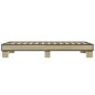 vidaXL Estructura cama madera ingeniería metal roble Sonoma 90x190 cm vidaXL Estructura cama madera ingeniería metal roble Sonoma 90x190 cm