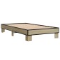 vidaXL Estructura cama madera ingeniería metal roble Sonoma 90x190 cm vidaXL Estructura cama madera ingeniería metal roble Sonoma 90x190 cm