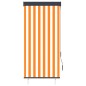 vidaXL Estor enrollable de exterior blanco y naranja 80x250 cm vidaXL Estor enrollable de exterior blanco y naranja 80x250 cm