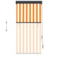 vidaXL Estor enrollable de exterior blanco y naranja 80x250 cm vidaXL Estor enrollable de exterior blanco y naranja 80x250 cm