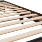 vidaXL Estructura cama madera ingeniería metal roble marrón 90x200 cm vidaXL Estructura cama madera ingeniería metal roble marrón 90x200 cm