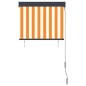 vidaXL Estor enrollable de exterior blanco y naranja 80x250 cm vidaXL Estor enrollable de exterior blanco y naranja 80x250 cm