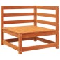 vidaXL Juego de sofás de jardín 9 pzas madera maciza pino marrón cera vidaXL Juego de sofás de jardín 9 pzas madera maciza pino marrón cera