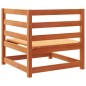 vidaXL Juego de sofás de jardín 9 pzas madera maciza pino marrón cera vidaXL Juego de sofás de jardín 9 pzas madera maciza pino marrón cera