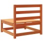 vidaXL Juego de sofás de jardín 9 pzas madera maciza pino marrón cera vidaXL Juego de sofás de jardín 9 pzas madera maciza pino marrón cera
