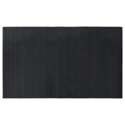 vidaXL Alfombra rectangular bambú negro 60x100 cm