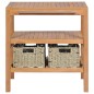 vidaXL Mueble de lavabo con 2 cestas madera teca maciza 74x45x75 cm vidaXL Mueble de lavabo con 2 cestas madera teca maciza 74x45x75 cm