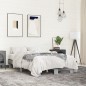 vidaXL Estructura cama madera ingeniería metal gris Sonoma 135x190 cm vidaXL Estructura cama madera ingeniería metal gris Sonoma 135x190 cm