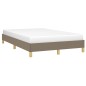 vidaXL Estructura de cama tela gris taupe 120x190 cm vidaXL Estructura de cama tela gris taupe 120x190 cm