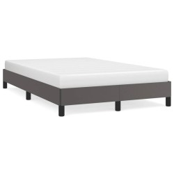 vidaXL Estructura de cama cuero sintético gris 120x190 cm