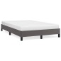 vidaXL Estructura de cama cuero sintético gris 120x190 cm vidaXL Estructura de cama cuero sintético gris 120x190 cm
