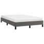 vidaXL Estructura de cama cuero sintético gris 120x190 cm vidaXL Estructura de cama cuero sintético gris 120x190 cm
