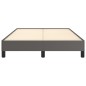 vidaXL Estructura de cama cuero sintético gris 120x190 cm vidaXL Estructura de cama cuero sintético gris 120x190 cm