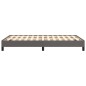 vidaXL Estructura de cama cuero sintético gris 120x190 cm vidaXL Estructura de cama cuero sintético gris 120x190 cm
